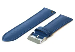 Watchstrap 24mm blue calf leather