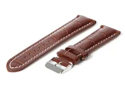 Gisoni Uhrenarmband 22mm Braun Leder (Dornschließe)