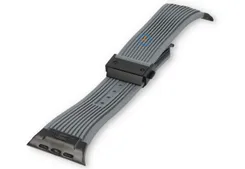Hublot style strap Apple Watch 45 - gray/black