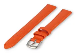XL watch strap smooth leather - 14mm - orange