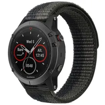 Garmin Fenix 7 strap with hook and loop - black/grey