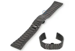 22mm Titanium horlogebandje - dual-finish grey