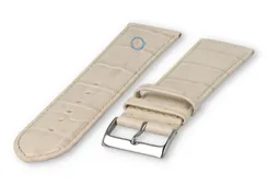 XL Calfskin watch strap - 26mm - cream-coloured