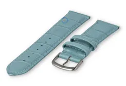Lightly padded watch strap - 22mm - ice blue