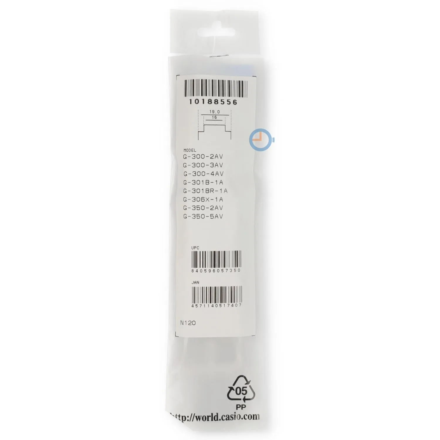Casio watchstrap G-350-2AV