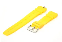 Watchband 20mm yellow rubber