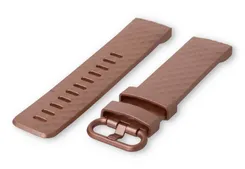 Fitbit Charge 3/4 watch band rubber - Metallic pink (Size: S)