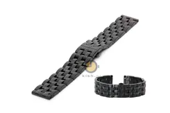 BRT Watchstrap 22mm black steel