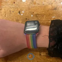 apple bandje regenboog pols