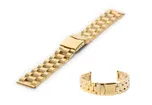 Watchstrap 22mm gold