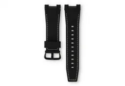 Casio G-Shock GST-W130 watch band black nylon - white stitching
