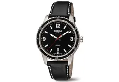 Boccia 3635-01 watch band leather
