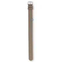One-piece leather strap - 18mm - taupe