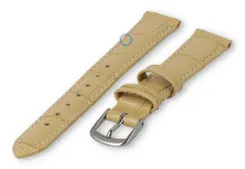 Small leather watch strap - 14mm - sand