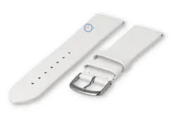 Naadloze en gladde horlogeband 20mm - wit