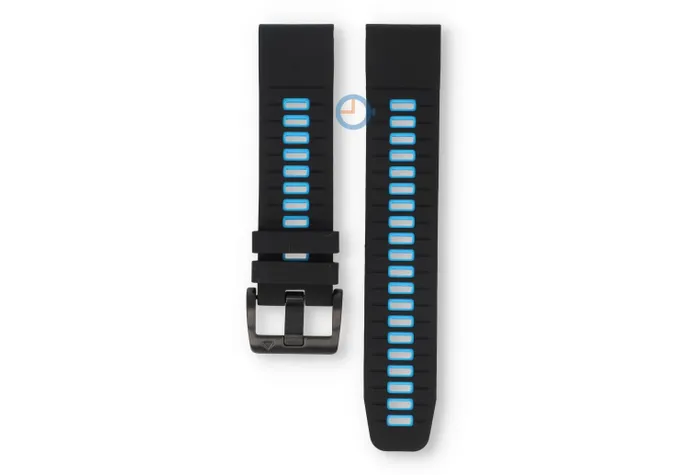 Garmin Fenix - 22mm strap - black/light blue