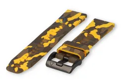 Quick-Fit strap Garmin Fenix 7 - military-print - yellow