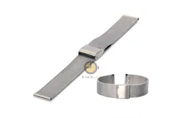 Mesh watchstrap 16mm silver