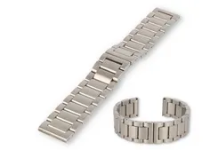 22mm watch strap - matt steel - colourfast