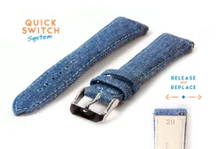 Watchstrap 20mm denim