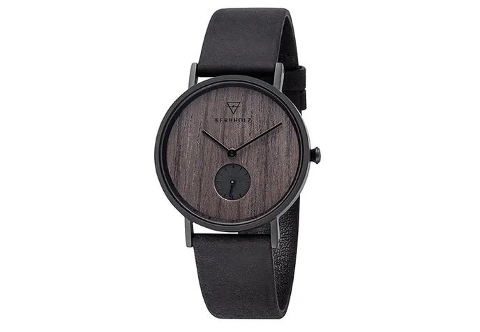 Kerbholz Uhrenarmband Frida Dakwood Midnight Black