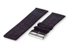 Luxe croco horlogeband - 30mm - aubergine