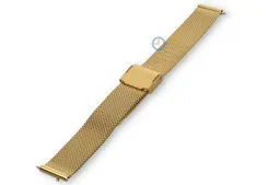 Mesh strap with Quick Switch - 12mm - yellow gold
