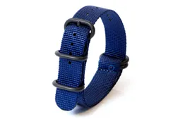 Watch-strap for ankle - nylon 20mm blue