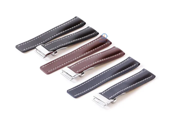 Breitling watchstrap 22mm leather blue