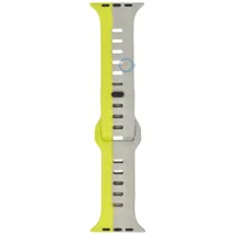Silikon Uhrenarmband Apple Watch 41mm - grau hellgrün