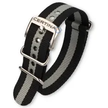 Certina Band C0164101805700A 20/20mm schwarzes nylon