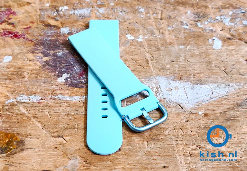 watchband 22mm silicone blue coral