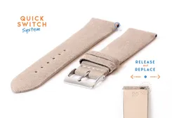 Watchstrap 20mm vintage beige leather