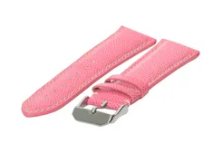 Watchstrap 22mm pink leather