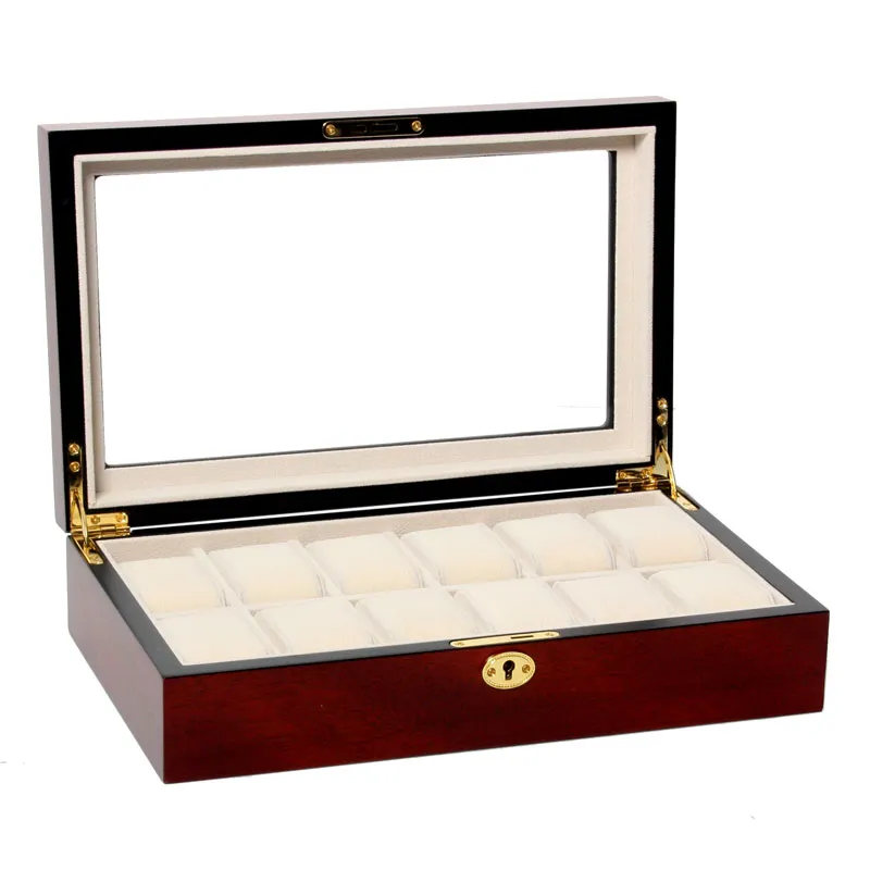 Uhrenbox 12 Strück Braun