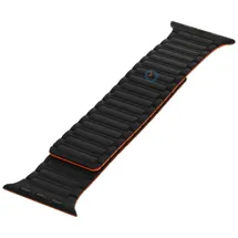 Ultraflaches Magnet Band Apple Watch 41mm - schwarz orange