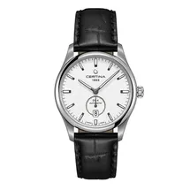 Certina Band C0224281603100A 21/18mm schwarzes Leder ohne Schließe
