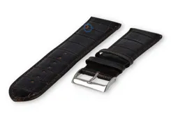 Horlogeband van kalfsleer - 26mm - donkerbruin