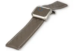 Luxury magnetic watch strap - 18mm leather - Taupe