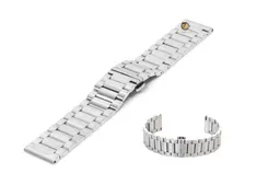 Uhrenarmband 20mm Silber Stahl