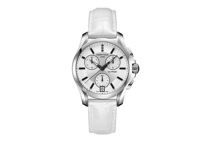 Certina Band C0042171603600A 18/16mm weiß Leder