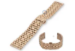 Stalen horlogeband 22mm - rosegold