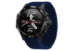 Garmin Fenix 5/6/7 watch band with velcro - blue