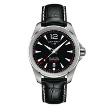 Certina Band C0328511605701A 20/18mm schwarzes Leder ohne Schließe