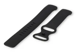Fitbit Charge 5 watch band rubber - black (Size: L)