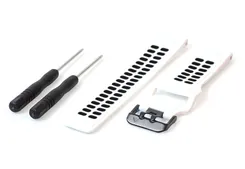 Garmin Fenix 5/6/7 watch band silicone - white/black