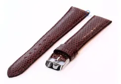 Watchstrap 18mm brown lizard leather