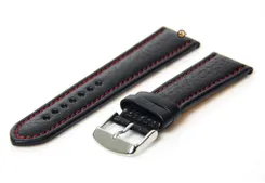 Watchstrap 22mm black (calb)