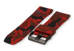 Quick-Fit strap Garmin Fenix 7X - military-print - red