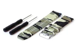 Coros watchstrap Vertix green army